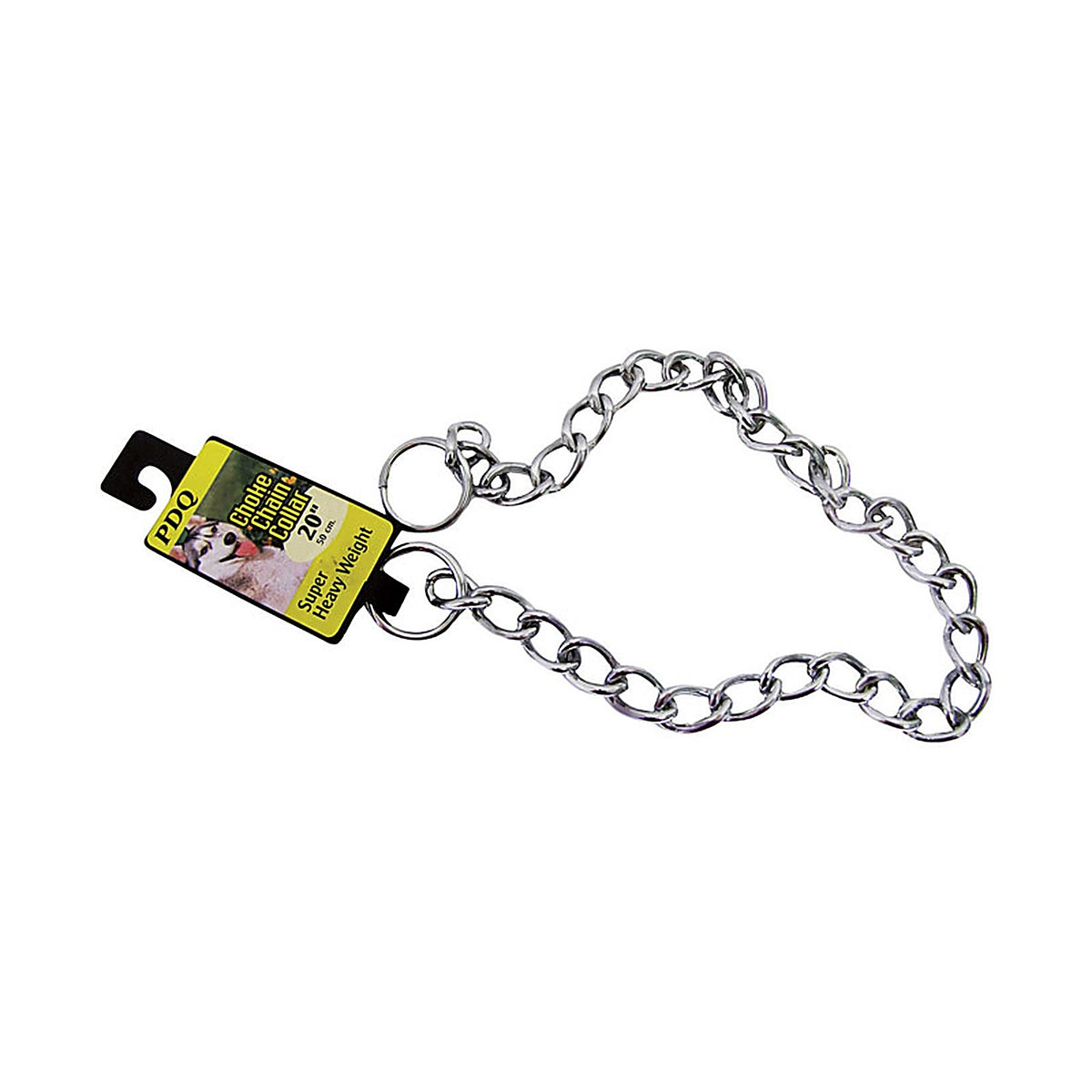 Boss Pet 12520 PDQ Silver Chain Steel Dog Collar Large/X-Large