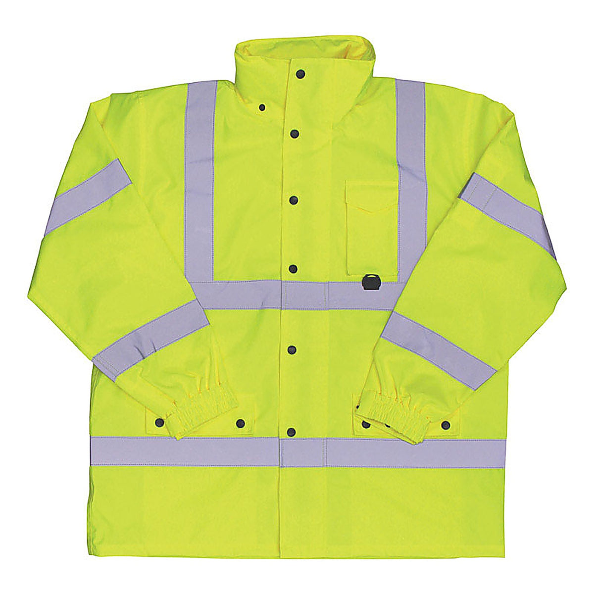 Boss 3NR60002X Hi-Vis Yellow Polyester Rain Jacket XXL
