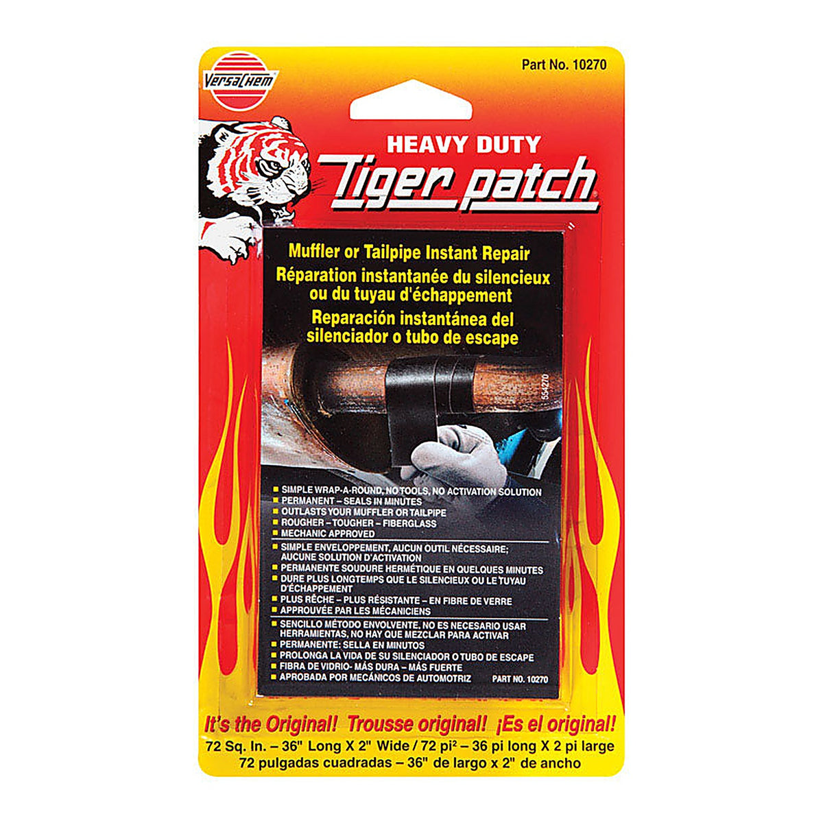 Versachem - 10270 - Tiger Patch Muffler/Tailpipe Tape 36 In.