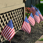 Valley Forge USE8D American Stick Flag 8 in. H X 12 in. W