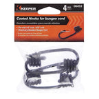 Keeper 6453 Black Bungee Cord Hooks 1/4 to 5/16 in. 4/Pack