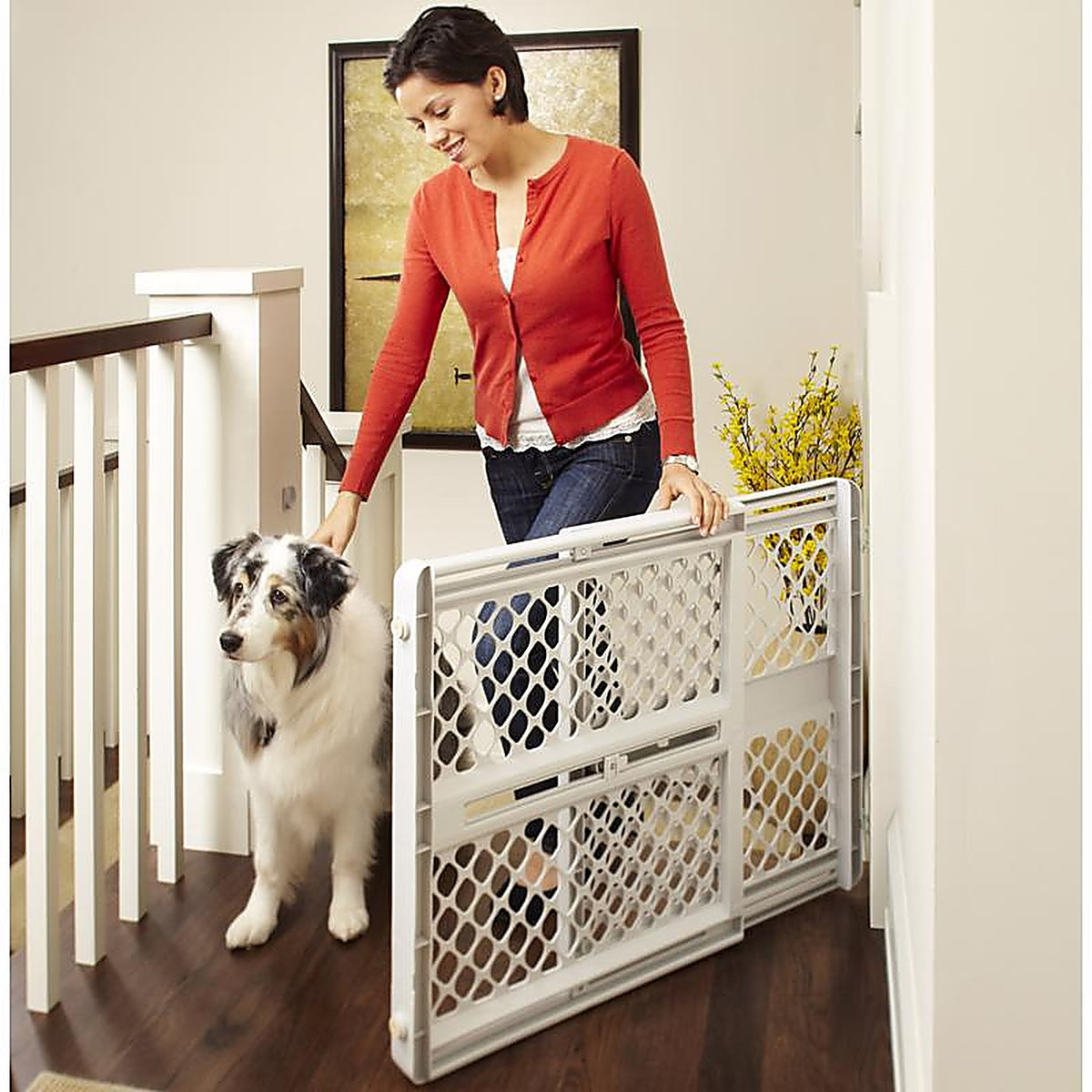 North States 8625 26 in. H x 26-42 in. W Plastic Pet Gate