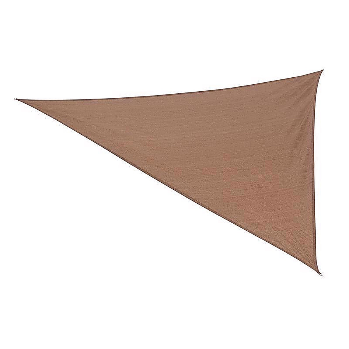 Coolaroo 450809 Ready-To-Hang Polyethylene Walnut Triangle Shade Sail Canopy 120 in. W x 120 in. L