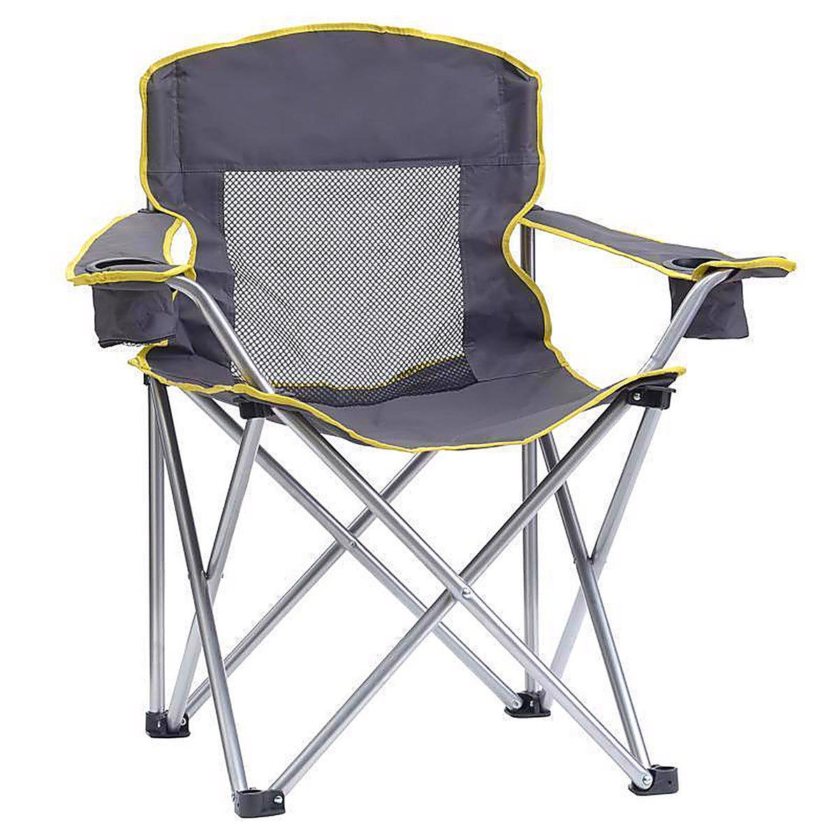 Quikchair - 167580PK4 - Gray Big Gy Folding Quad Chair