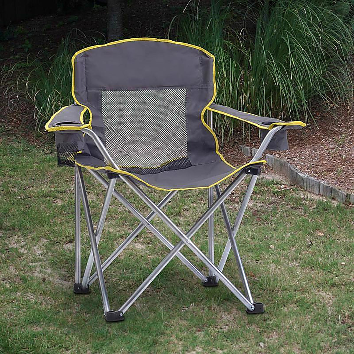 Quikchair - 167580PK4 - Gray Big Gy Folding Quad Chair