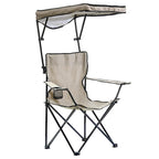 Quikchair - 167582PK4 - Taupe Canopy Folding Quad Chair
