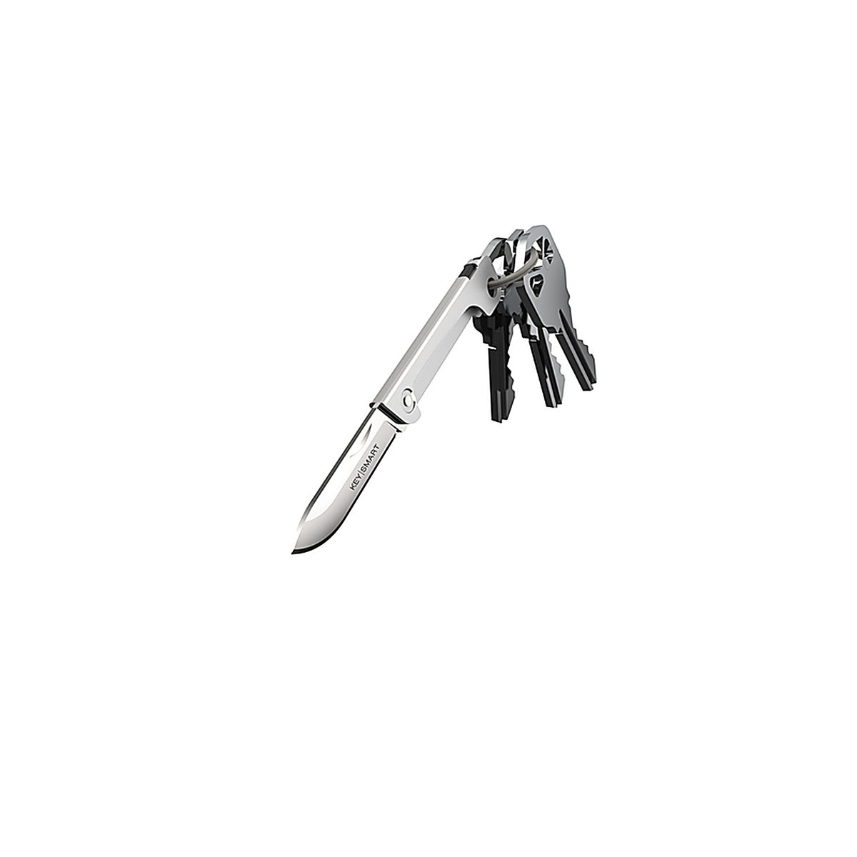 Keysmart KS815-SS Stainless Steel Silver Mini Knife Key Ring