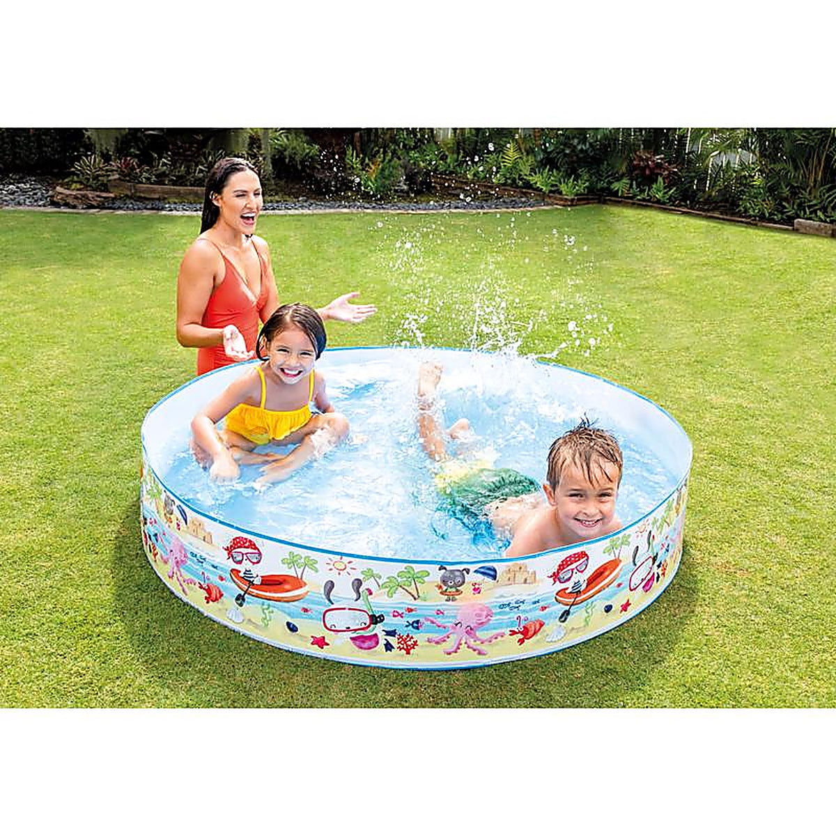 Intex 56451EP 117 gal. Round Plastic Snapset Pool 10 in. H x 5 ft. Dia.