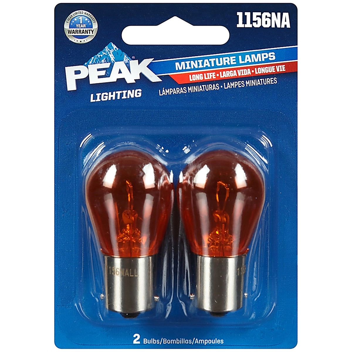 Peak - 1156NALL-BPP - Halogen Parking/Stop/Tail/Turn Miniature Automotive Bulb 1156Na