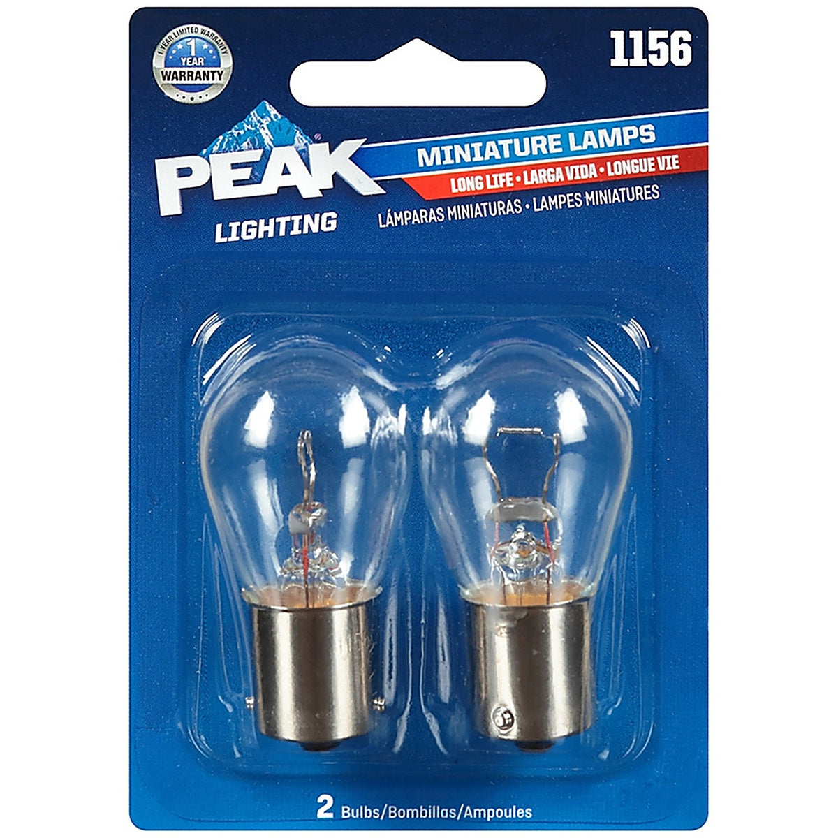Peak - 1156LL-BPP - Incandescent Parking/Stop/Tail/Turn Miniature Automotive Bulb 1156