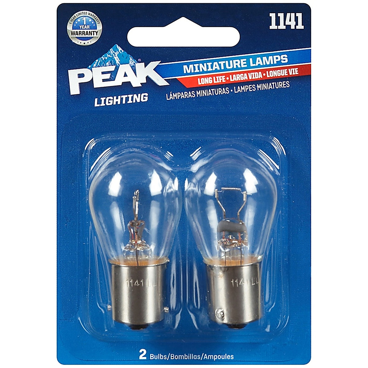 Peak - 1141LL-BPP - Incandescent Parking/Stop/Tail/Turn Miniature Automotive Bulb 1141
