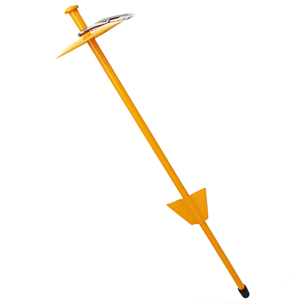 Boss Pet A01310 PDQ Yellow Dome Cast Malleable Steel Dog Tie Out Stake Large