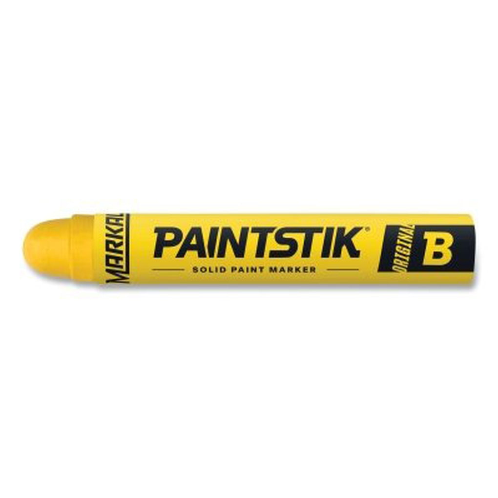 Markal - 80221 - Paintstik Original B Solid Paint Marker, 11/16 in Dia, 4-3/4 in L, Yellow