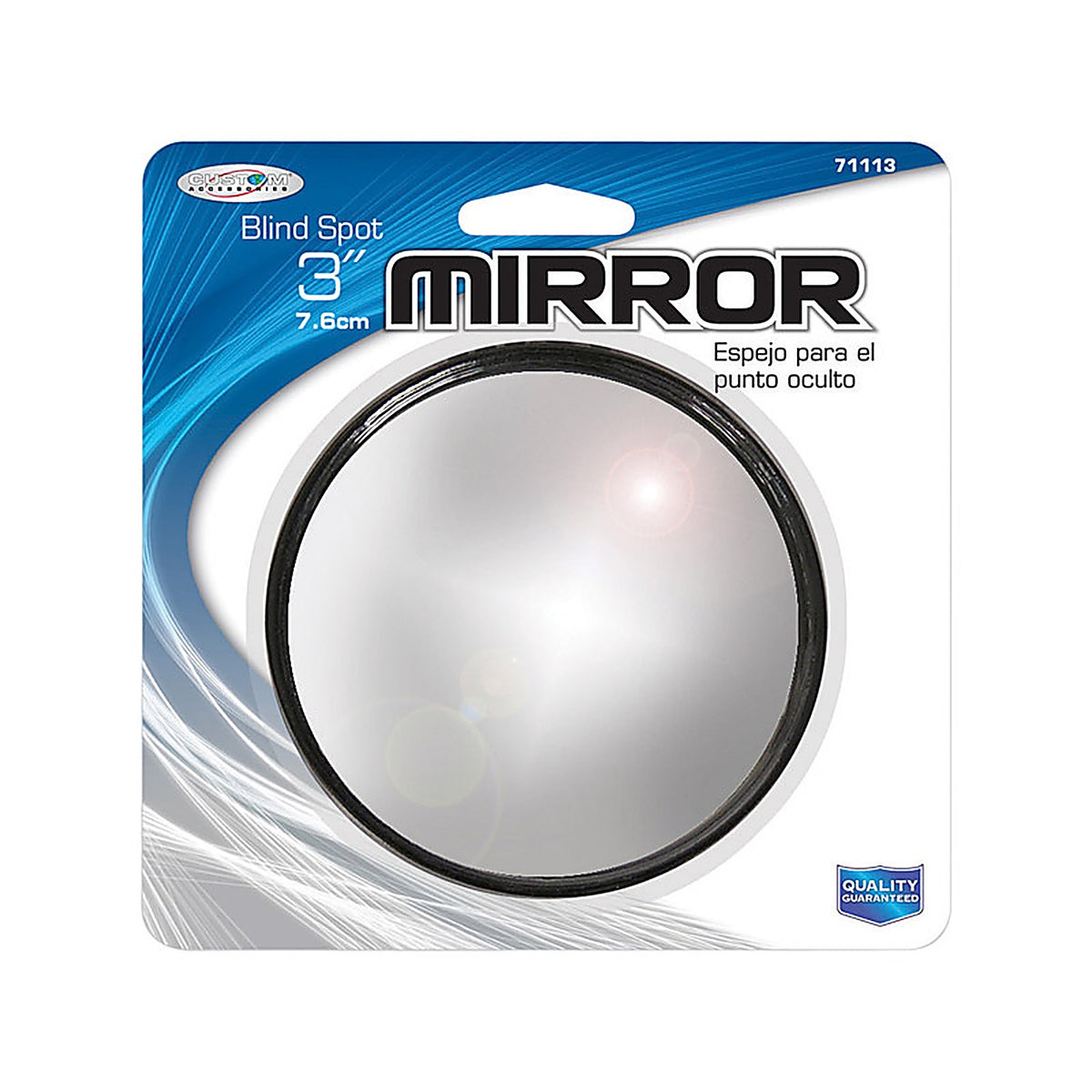Custom Accessories 71113 Silver Blind Spot Mirror 1/Pack