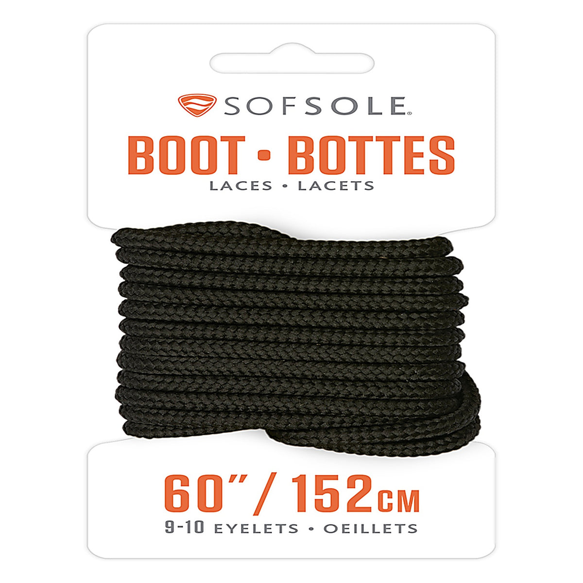 Sof Sole - 84719 - 60 In. Black Boot Laces