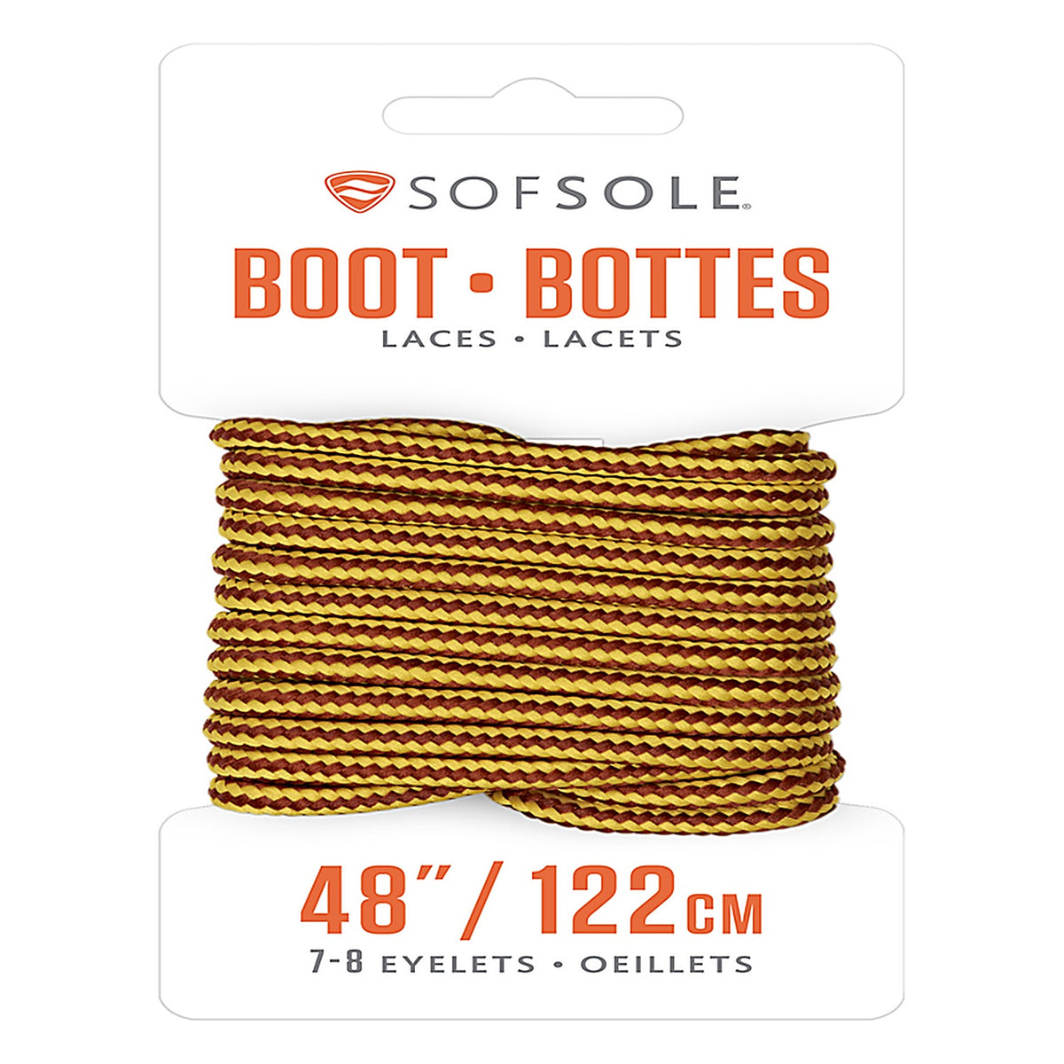 Sof Sole - 84893 - 48 In. Gold-Brown Boot Laces