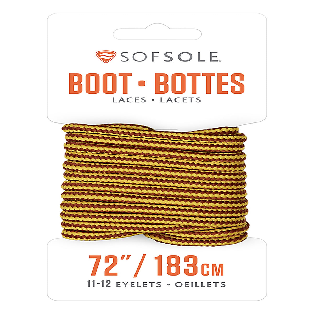 Sof Sole - 84891 - 72 In. Gold-Brown Boot Laces