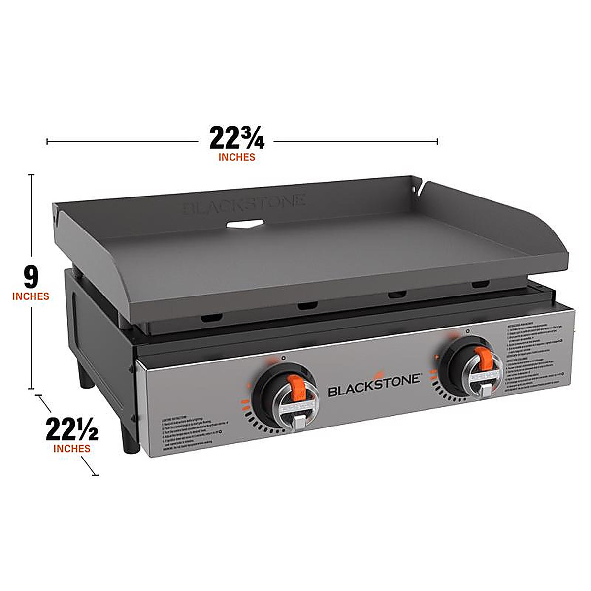 Blackstone 1666 22 in. W Steel Nonstick Surface Tabletop Griddle