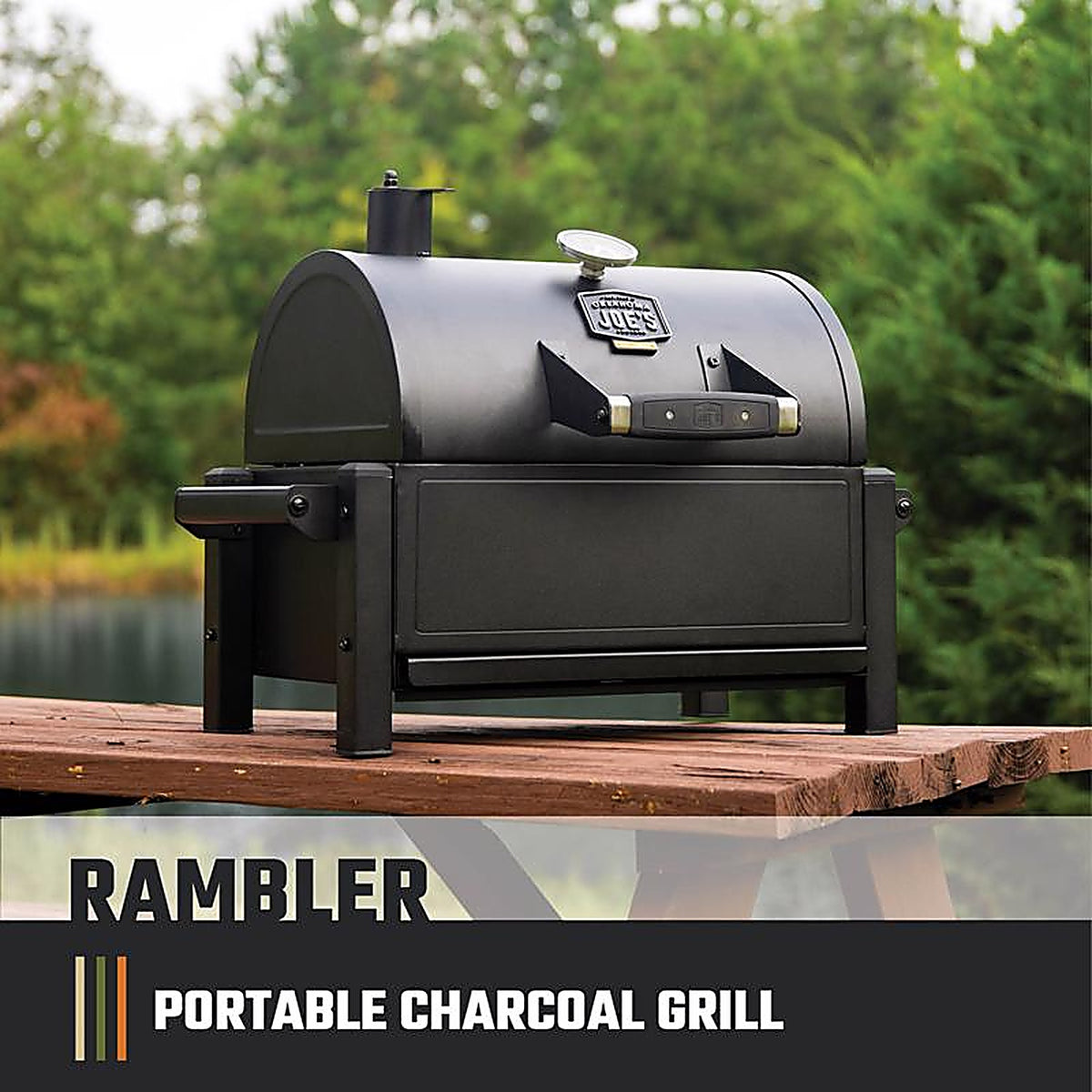 Oklahoma Joes 19402088 Rambler Charcoal Grill Black