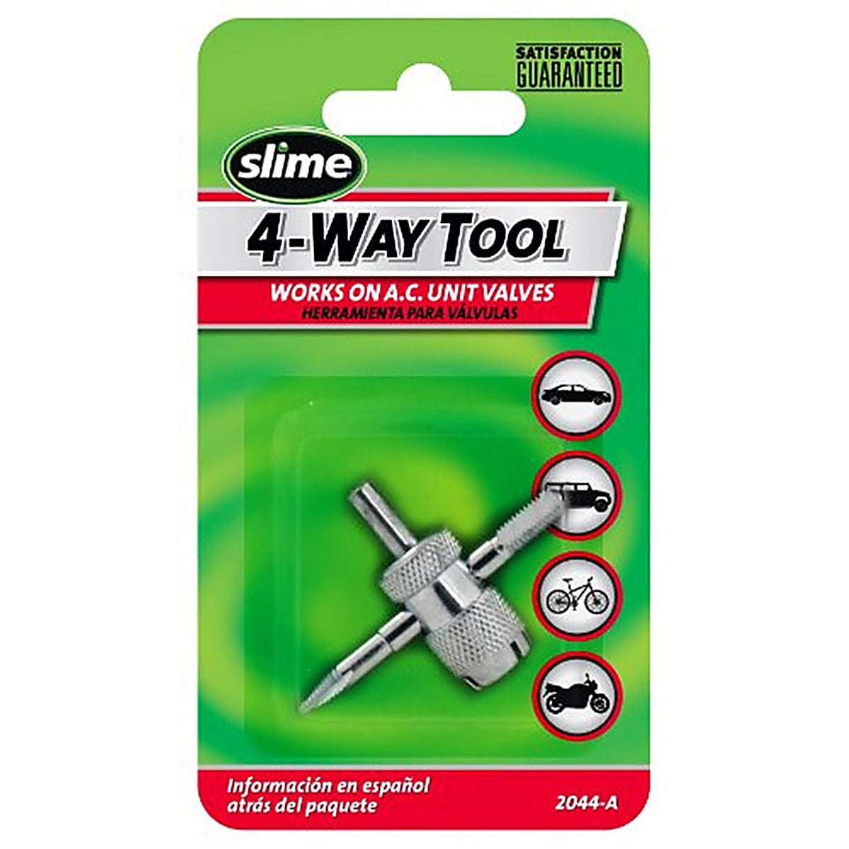 Slime 2044-A 4-Way Tire Valve Repair Tool For All