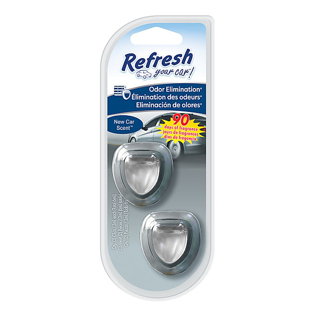 Refresh Your Car! E301453400 New Car Scent Mini Car Diffuser 0.7 oz Liquid