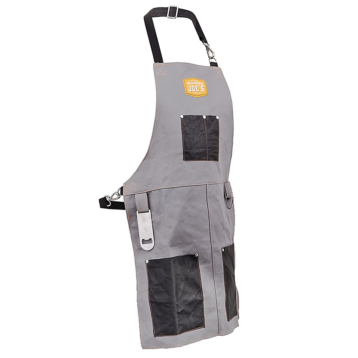 Oklahoma Joes 9976646R06 Canvas/Leather Gray Grill Apron 1/pc.