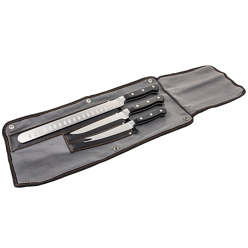 Oklahoma Joes 5789579R04 Stainless Steel Black/Silver Knife Set 3/pc.