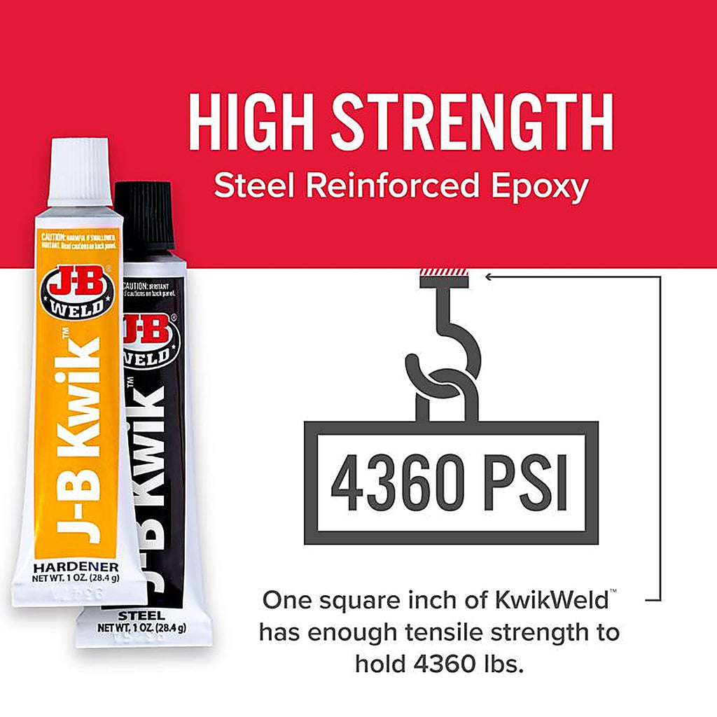 J-B Weld 8276 KwikWeld High Strength Epoxy Paste 2 oz.