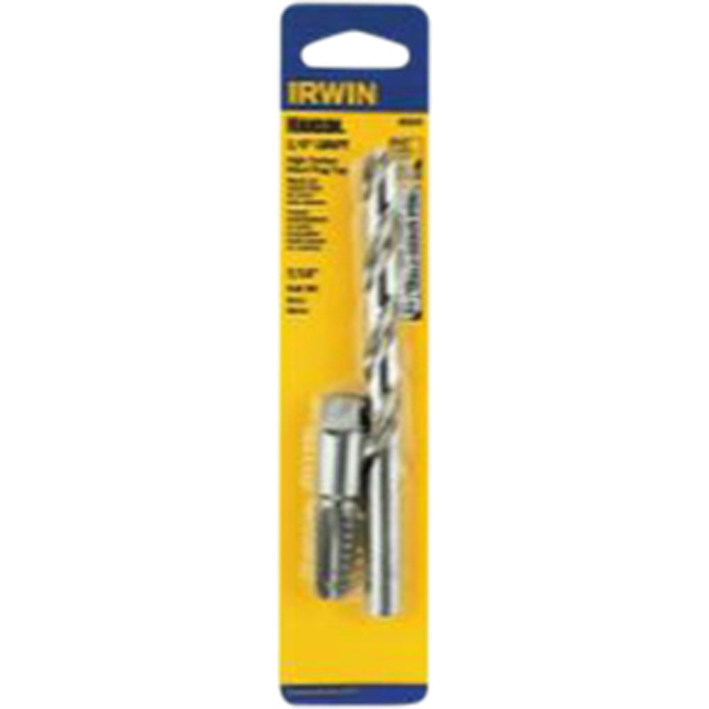 Irwin Hanson 80260 1/4 18 NPT Tap + 7/16 Drill Bit