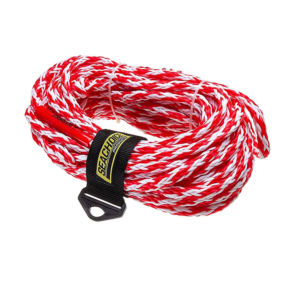 Seachoice - 50-86661 - 60 Ft. L Red/White Braided Polypropylene Tow Rope