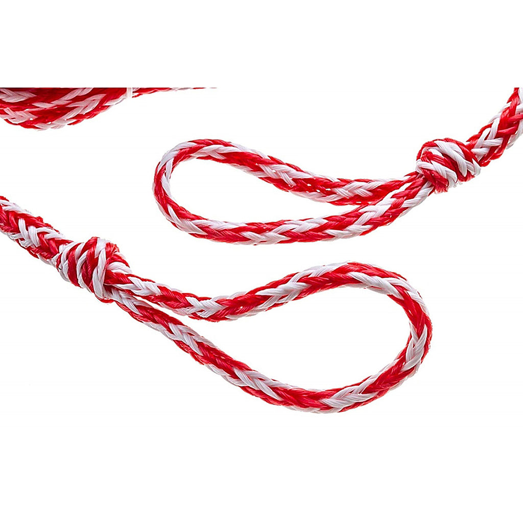 Seachoice - 50-86661 - 60 Ft. L Red/White Braided Polypropylene Tow Rope