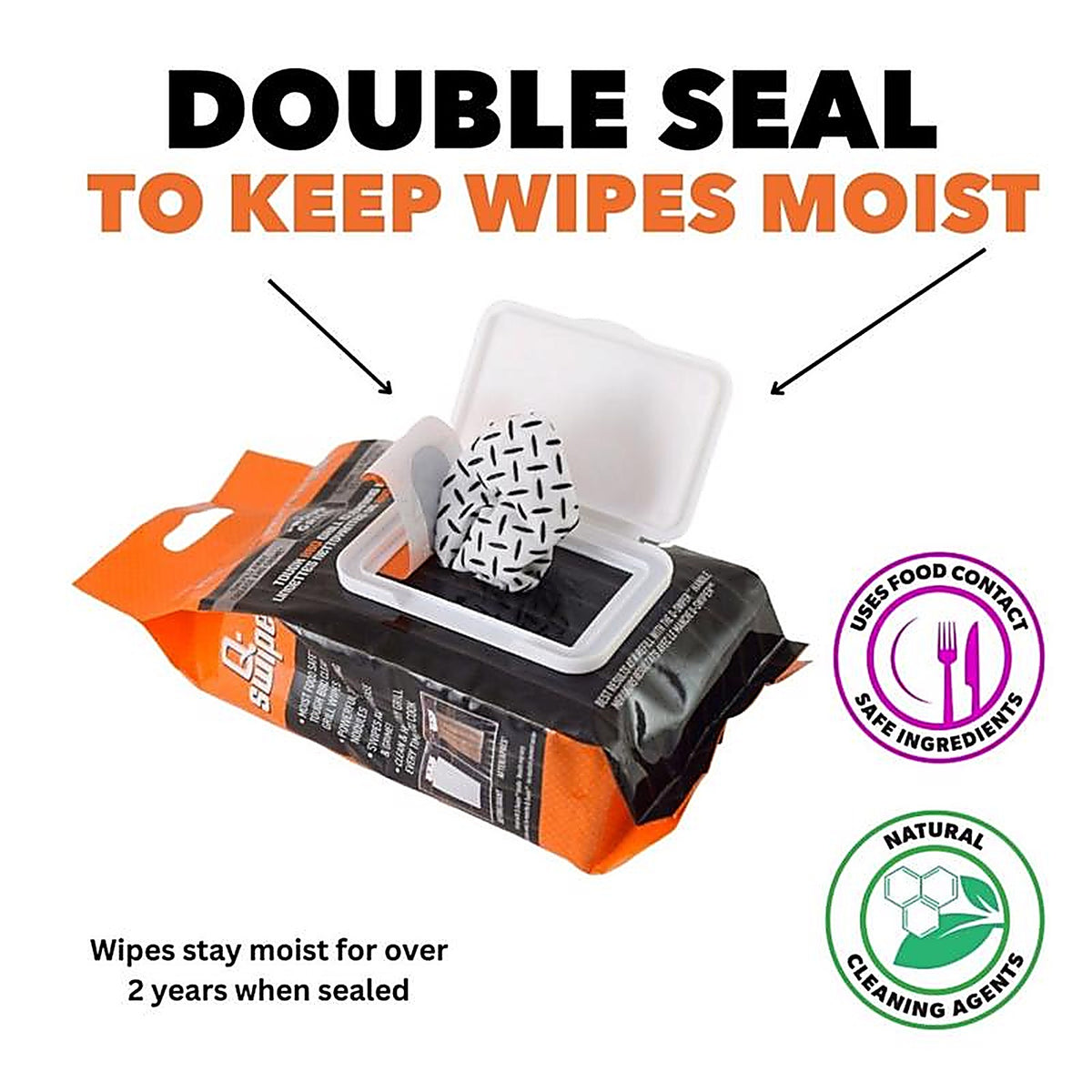 Proud Grill - 2400C - Q-Swiper Grill Cleaner 8 In. L X 6 In. W 40 Piece