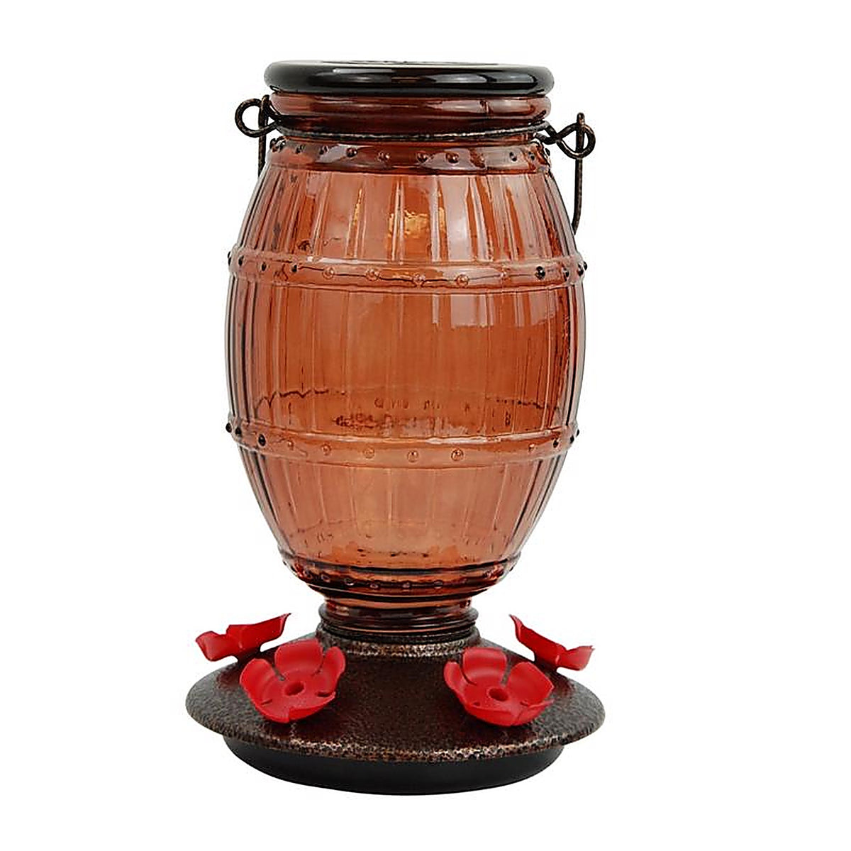 Perky-Pet 9106-2 Hummingbird 36 oz. Glass/Plastic Prohibition Nectar Feeder 5 ports