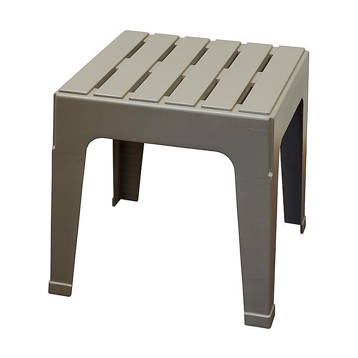 Adams - 258364 - Big Easy Gray Square Resin Stackable Side Table