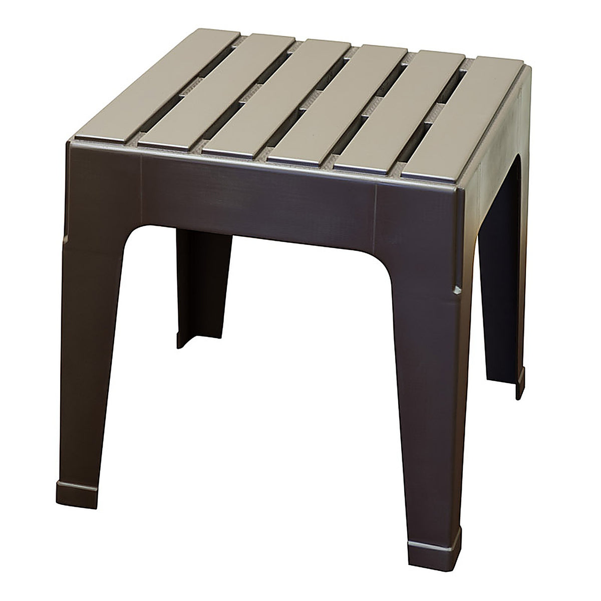 Adams - 258366 - Big Easy Earth Brown Square Resin Stackable Side Table