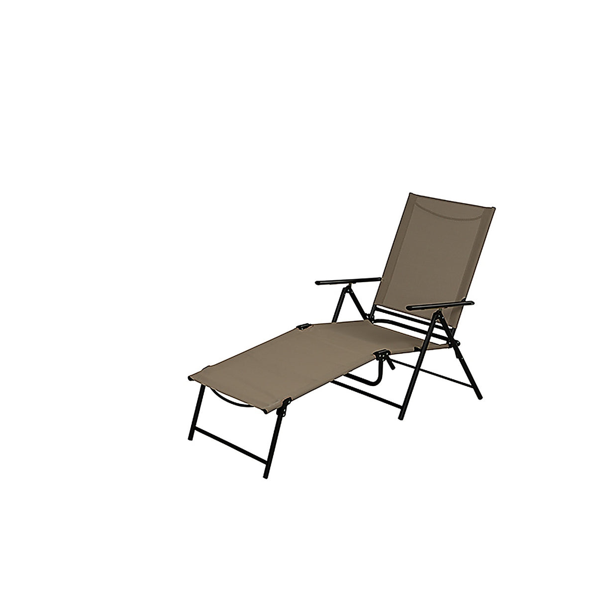 Living Accents FTS1126T Black Steel Frame Sling Lounge Chair