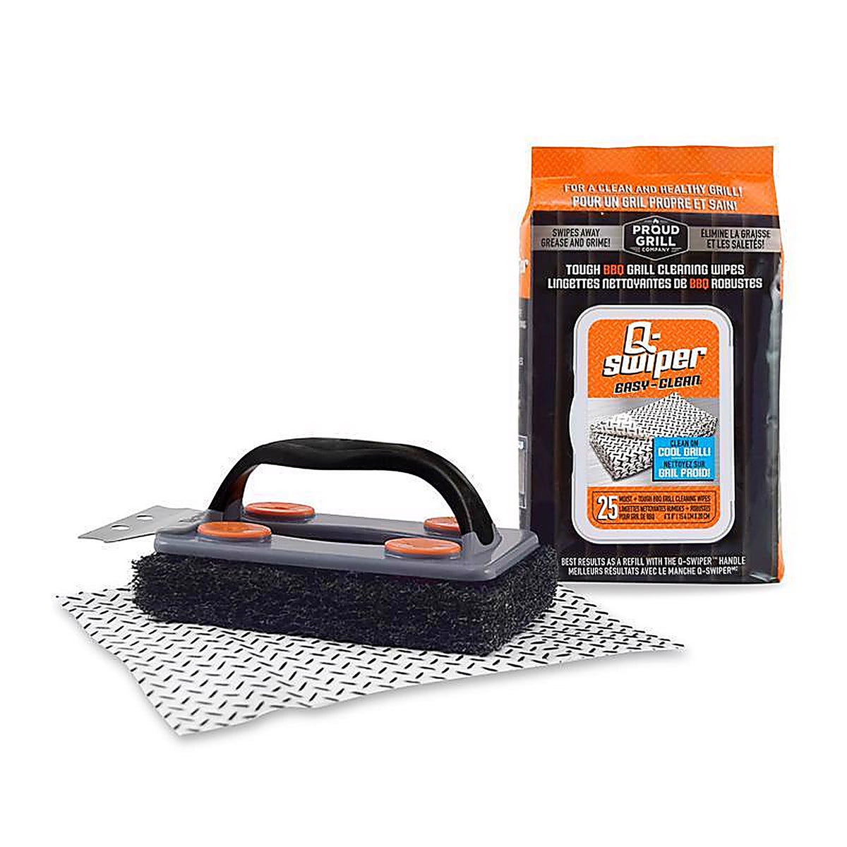 Proud Grill - 1251C - Q-Swiper Grill Cleaning Kit 7 In. H X 3 In. L X 3.4 In. W 26 Piece