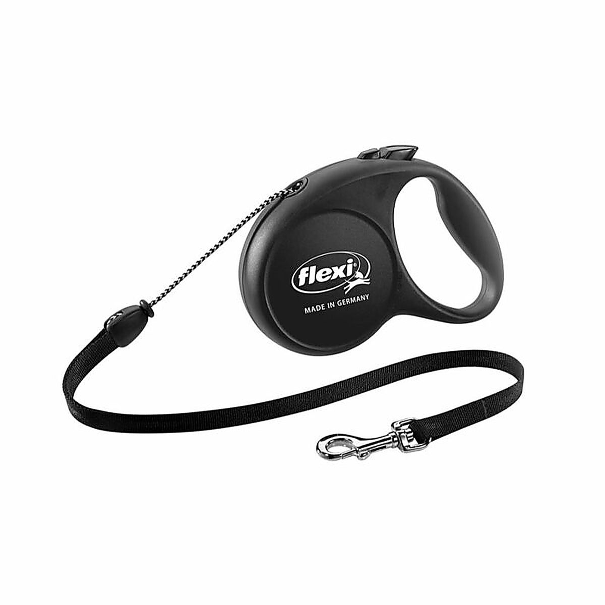 Flexi - FU20C5.266.S - Black Retractable Nylon Dog Leash Medium