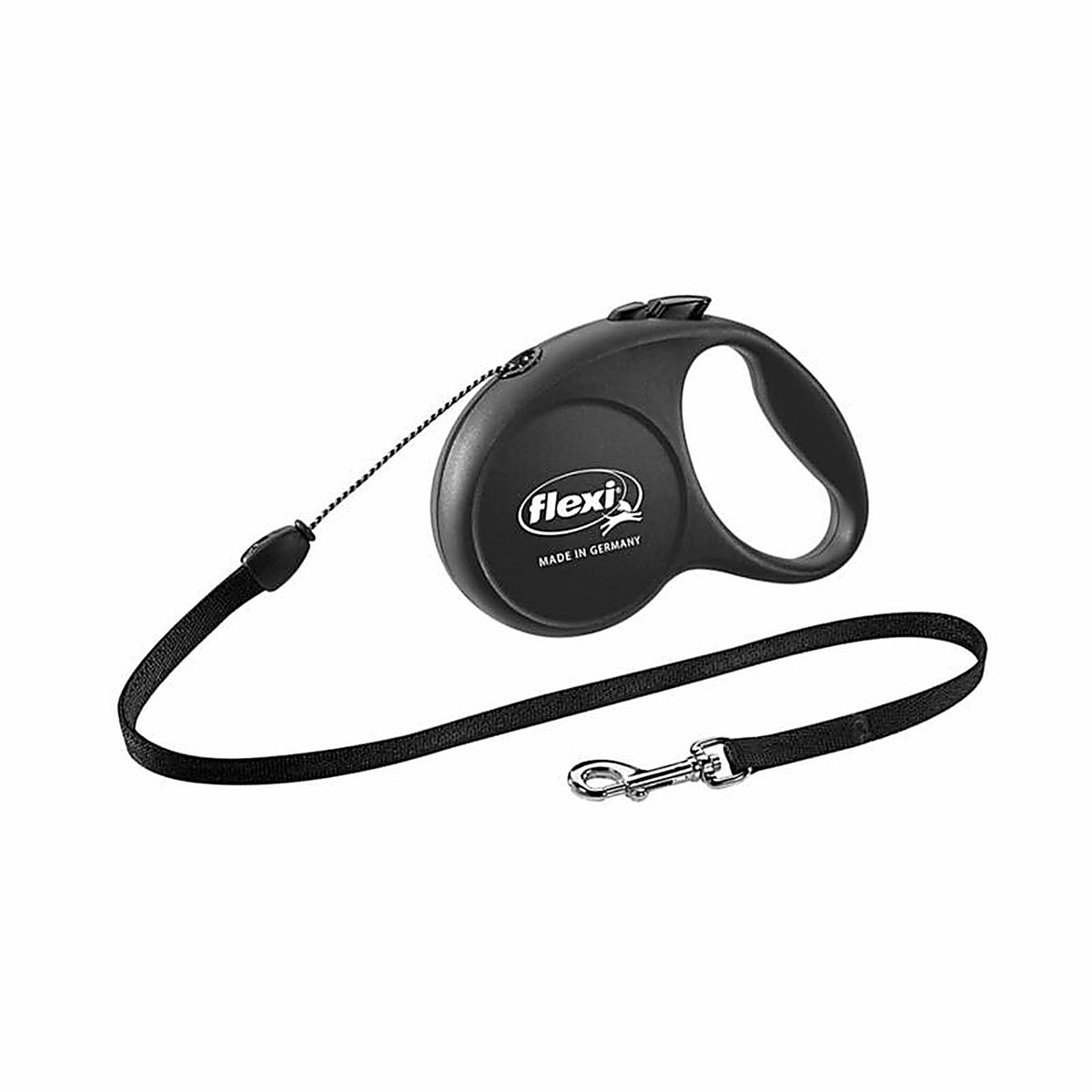 Flexi - FU10C5.266.S - Black Retractable Nylon Dog Leash Small