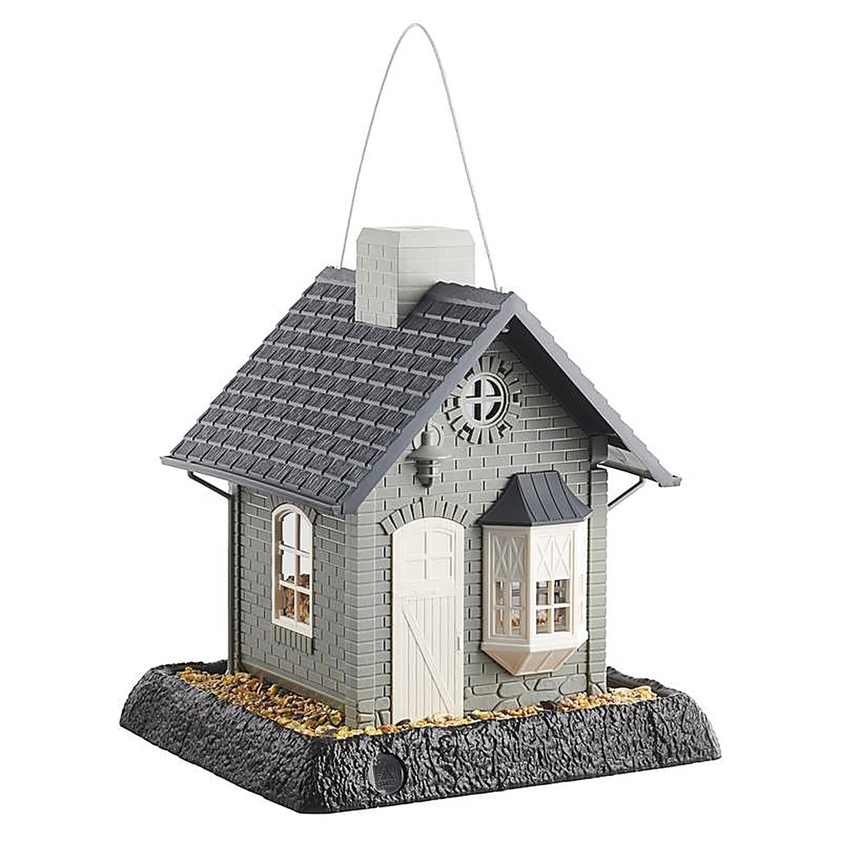 North States 9282 Bayside Cottage Wild Bird 5 lb. Plastic Hopper Bird Feeder 4 ports