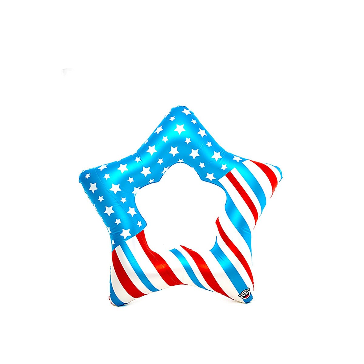 Bigmouth - BMPF-0155 - Multicolored Vinyl Inflatable Giant Americana Patriotic Star Pool Float
