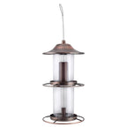 Perky-Pet 325C Wild Bird 4.5 lb. Copper Panorama Bird Feeder 2 ports
