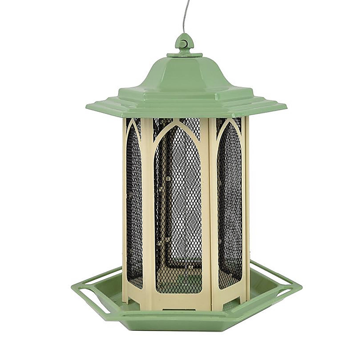 Perky-Pet GAZ01 Wild Bird 3.5 lb. Metal Gazebo Chalet Bird Feeder