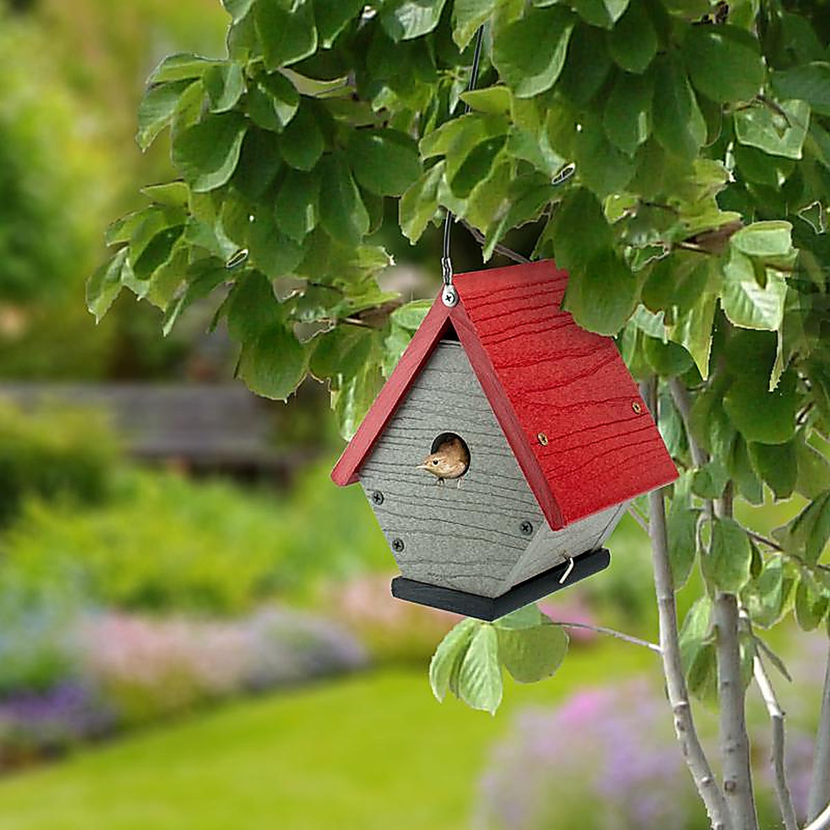 Woodlink 24463 Going Green 8.25 in. H x 7.125 in. W x 6.5 in. L Plastic Bird House