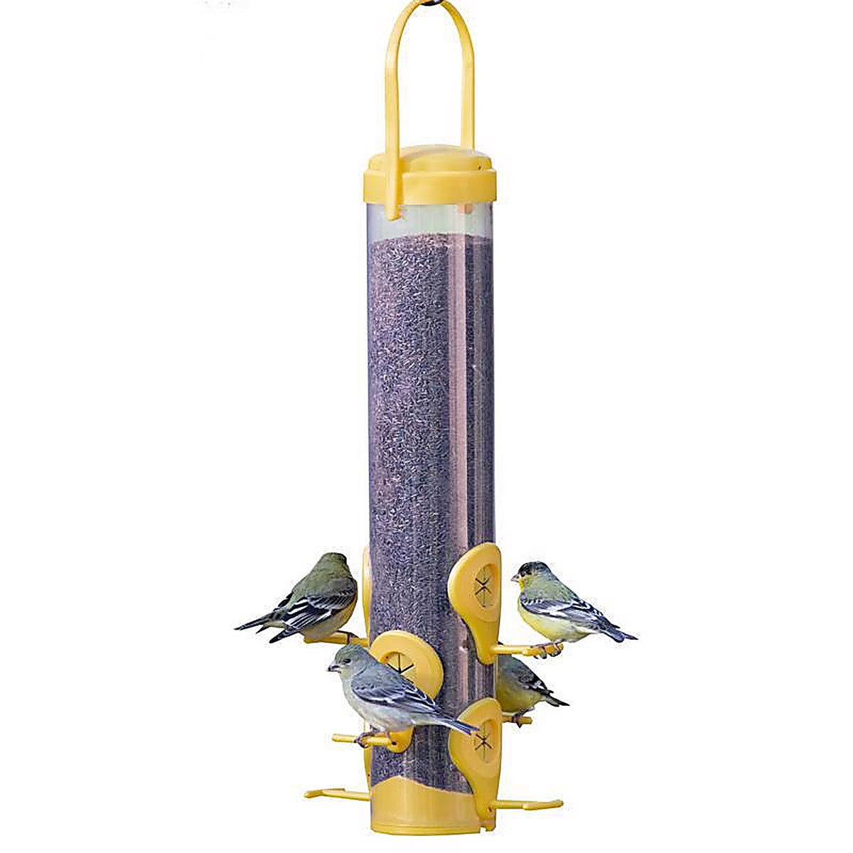 Perky-Pet 481F Finch 1.5 lb. Plastic Tube Bird Feeder 6 ports