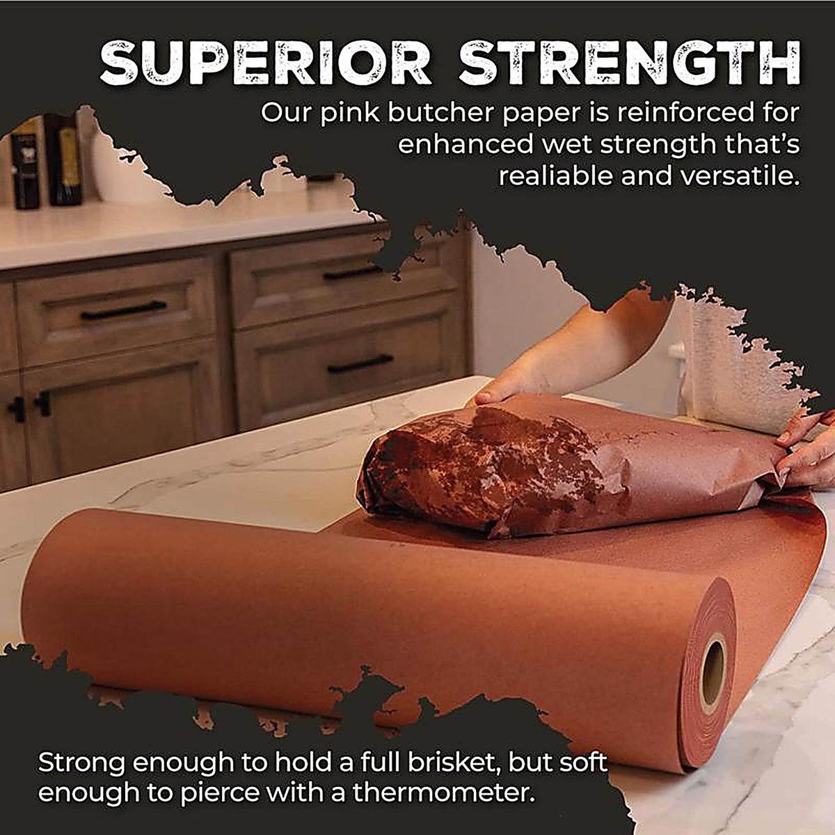 Peachys - BG-BP-R-18-P - Paper Bbq Butcher Paper Roll 175 Ft. L X 18 In. W 1 Pack