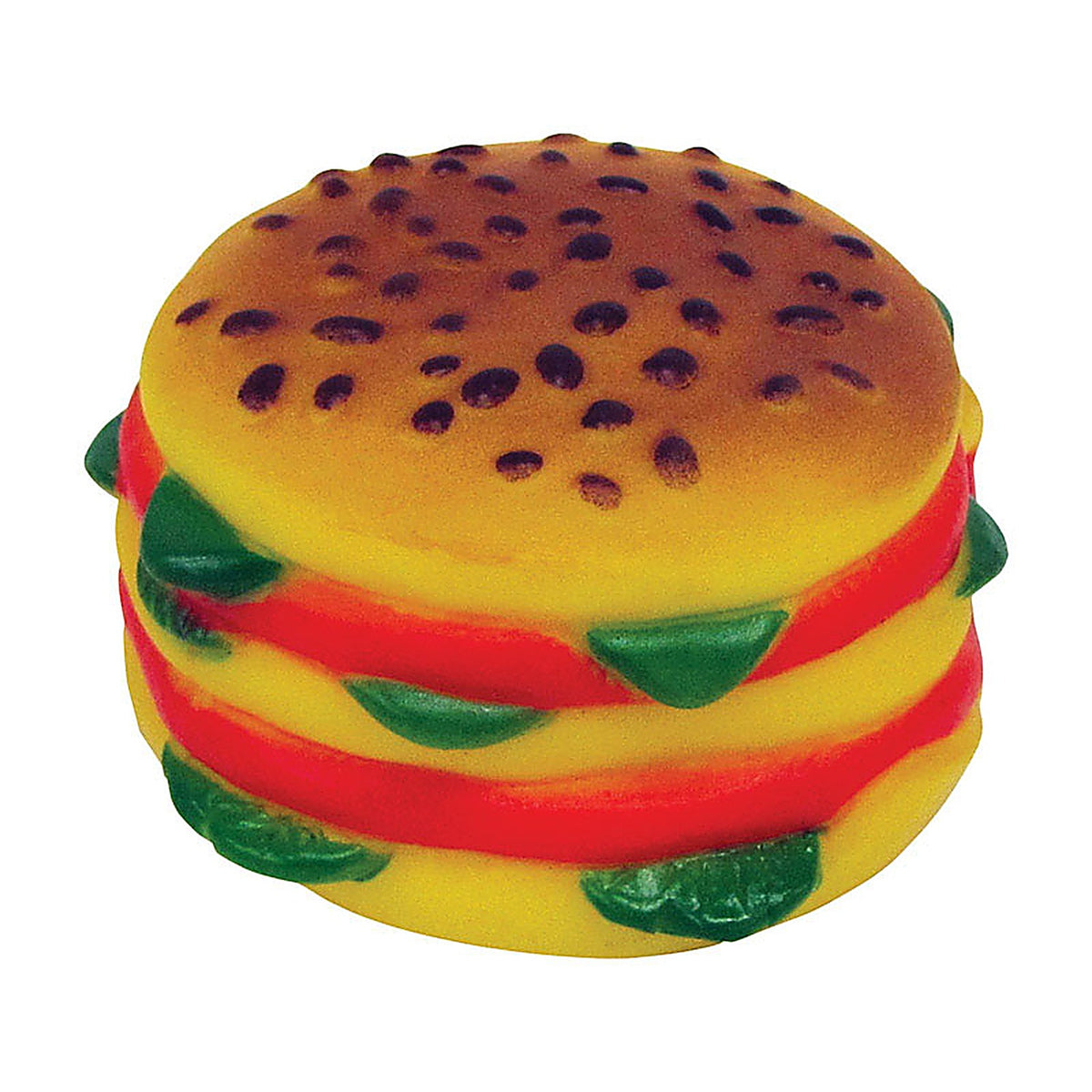 Boss 52981 Diggers Vo-Toys Brown Hamburger Vinyl Hamburger Dog Toy Large 1