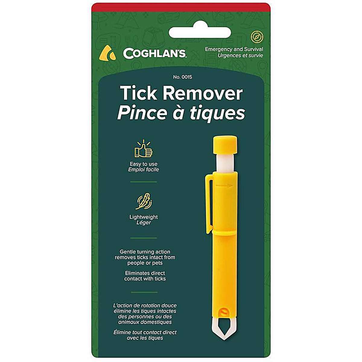 Coghlans - 15 - Yellow Tick Remover 1 Piece