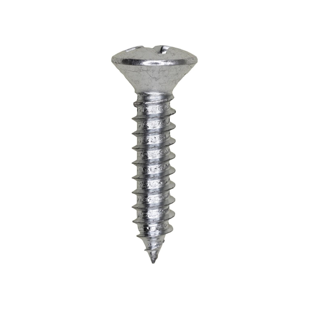 Auveco 8056 12 x 1in. Phillips Oval Tapping Screw Zinc Ab