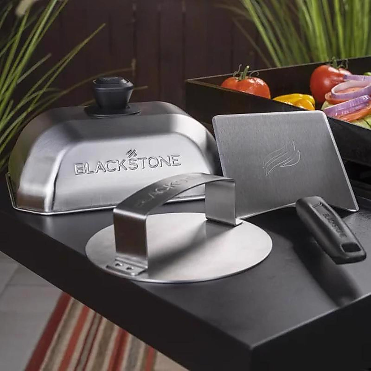 Blackstone 5462 Stainless Steel Grill Burger Kit 3 pk